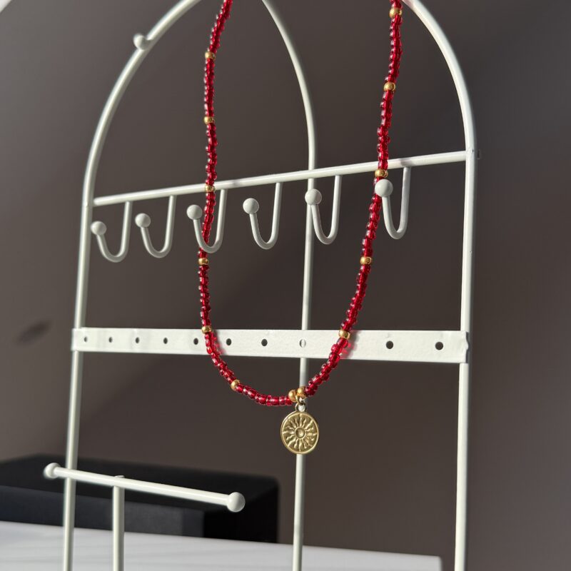 Golden Sun Beaded Necklace